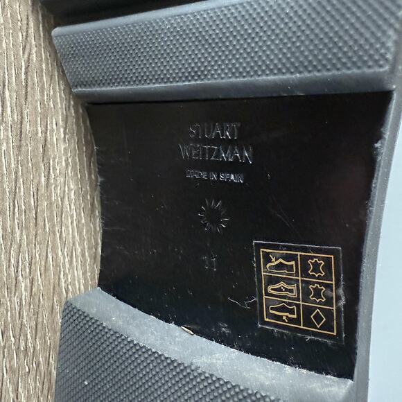 Stuart Weitzman Mila Lift Loafers Womens Size 11 Leather Tassel Chunky Lug Sole - Picture 9 of 12